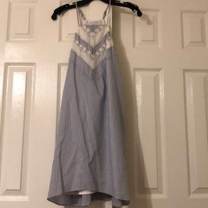 Blue and white striped BCBGeneration dress